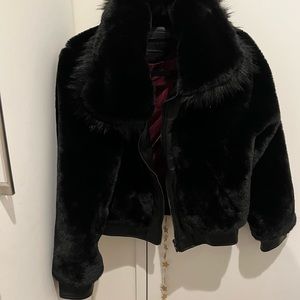 BLANK NYC faux fur jacket